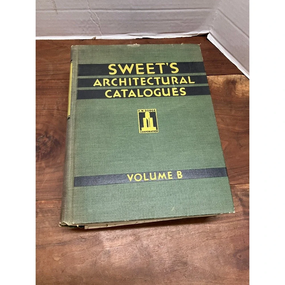 Sweet's Architectural Catalogues Vol B 1931 F.W. Dodge Vintage Building